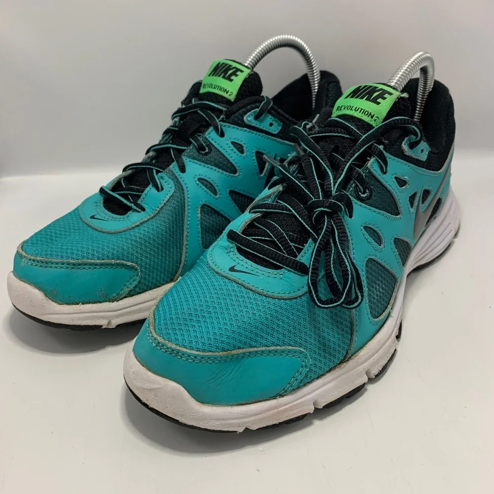 Nike Revolution 2 Womens Sz 9.5 Running Shoes 725167-414 Teal Athletic Sneakers